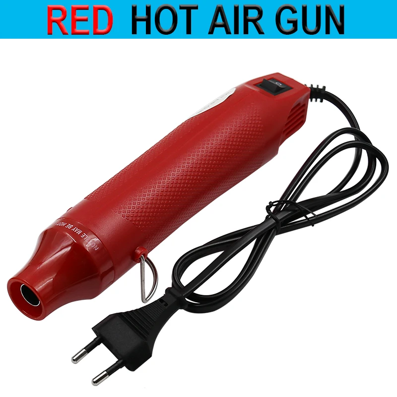 color 220V DIY Using Heat Gun Electric Power tool hot air 50hz 300W temperature Gun with supporting seat Shrink Plastic DIY tool 6