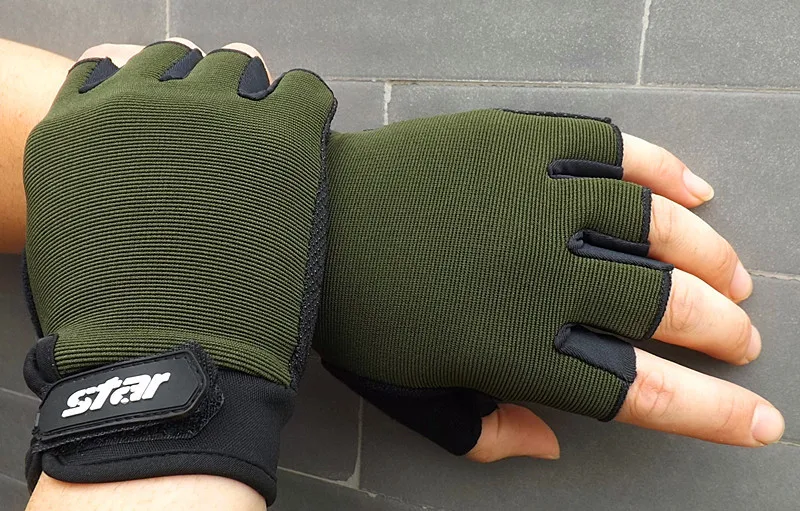 Luvas dos Homens Esportes ao ar New Tactical Meio Dedo Pesca Luvas Anti slip Livre Camuflagem Airsoft Caça Tiro Luvas S 2xl 10 Novo tático metade do dedo luvas de