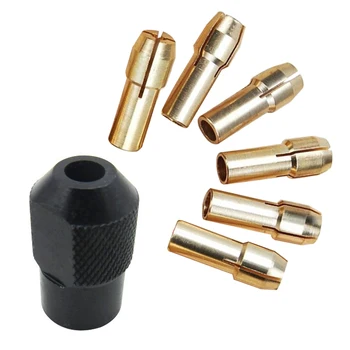 

New Mini Drill Chucks 1.0-3.2mm Fit For Micro Twist Electronic Dremel Drill Collet Clamp Set Power Tool Accessories With Wrench