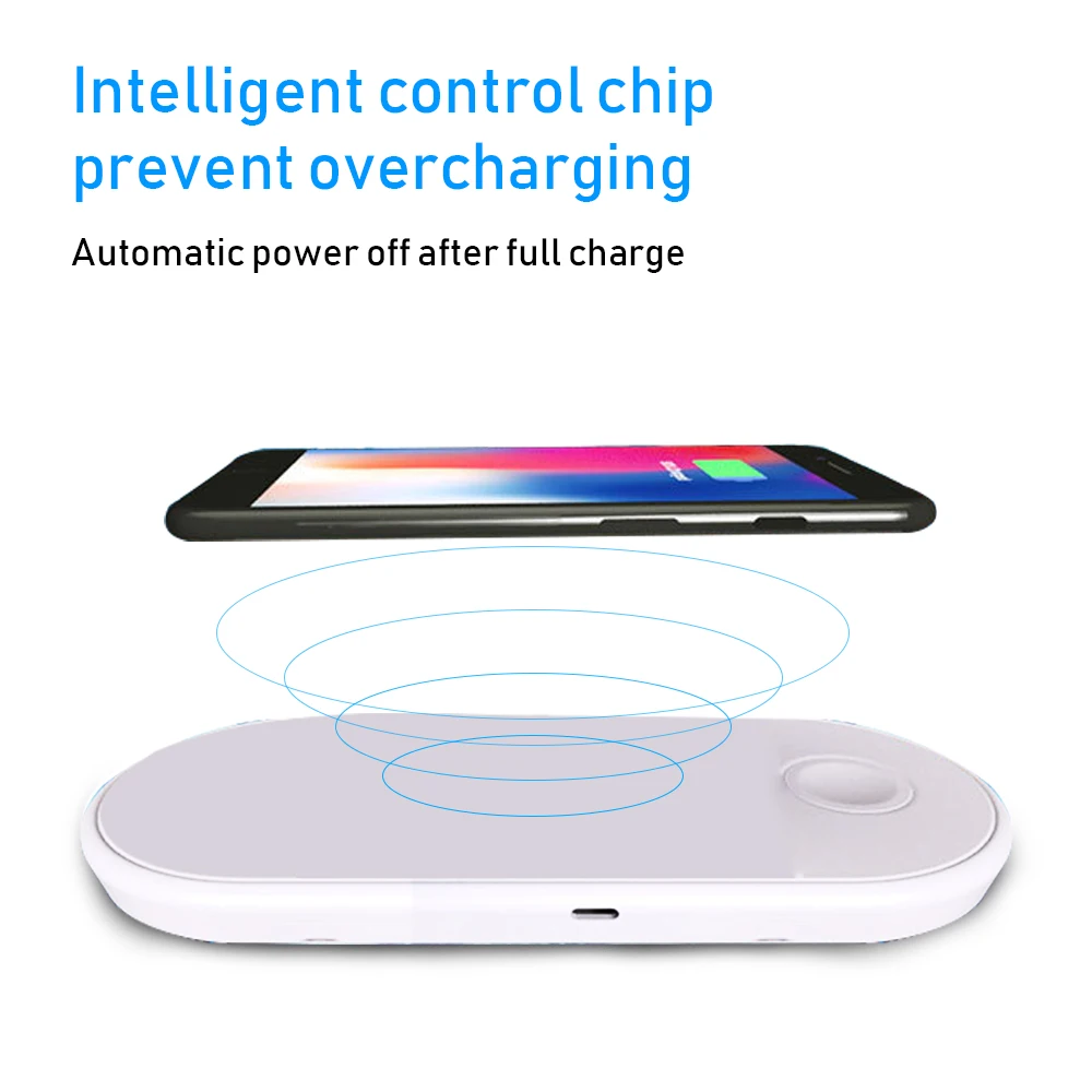 Portefeuille 3 in 1 10W 7.5W 5W 2.5W QI Wireless Fast Charger For iPhone X 8 Plus Samsung Apple Watch Charger Holder For Airpods (8)