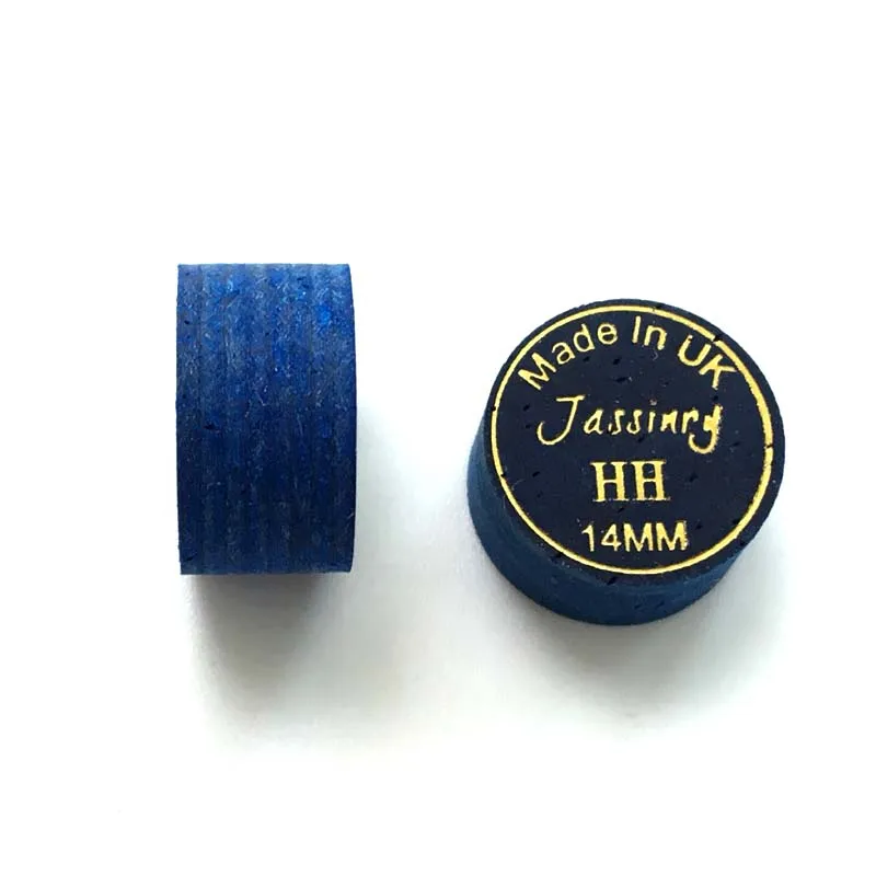 14 мм Jassinry биллиардный кий наконечник синий образец 8 слоев свиной кожи бассейн советы SS/S/M/H/HH как ZAN бильярдные принадлежности - Цвет: HH