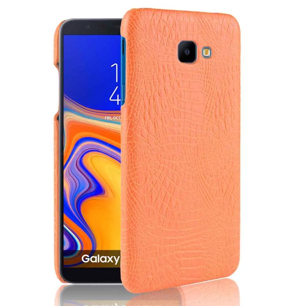 Для Galaxy J4 Core чехол с текстурой крокодила из искусственной кожи жестким
