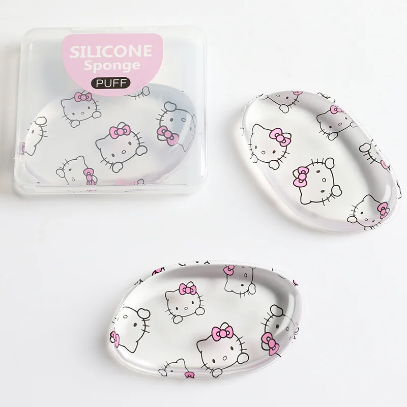 

Newest 2 PCs Blender Silicone Sponge Makeup Puff Foundation BB Cream Essential Hot Transparent Case Phone Case Puff Makeup