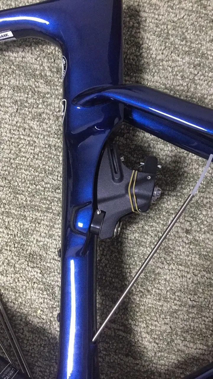 

Bule sagan color bike frameset T1100 glossy bule bicycle framework best carbon frame bicycle carbon road free shipping in stock