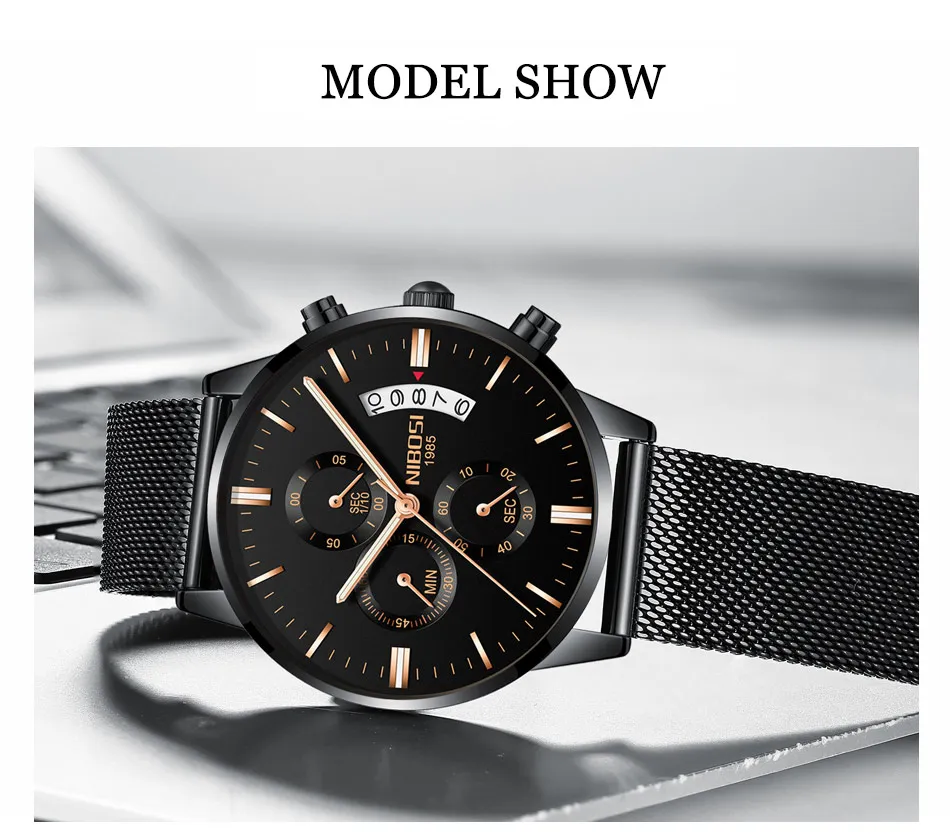2019 New Original NIBOSI Sports Watches For Men Watch Top Brand Luxury Waterproof With Date Fashion Dress Wrist-watch Relojes (4)
