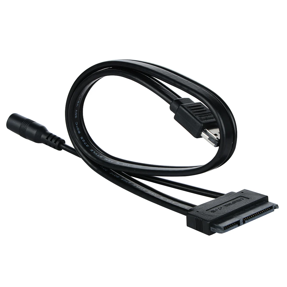 

Power Esata (eSATAp) to Sata Cable Dual Power USB 12V 5V Combo to 22 Pin (7Pin + 15Pin) For 2.5" 3.5" HDD
