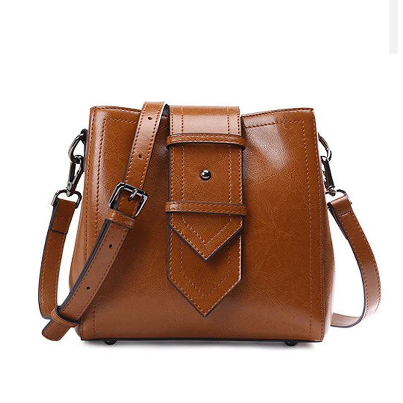 

Genuine leather women bags 2018 summer handbag female single shoulder crossbody first layer cowhide retro bolsos mujer beach bag