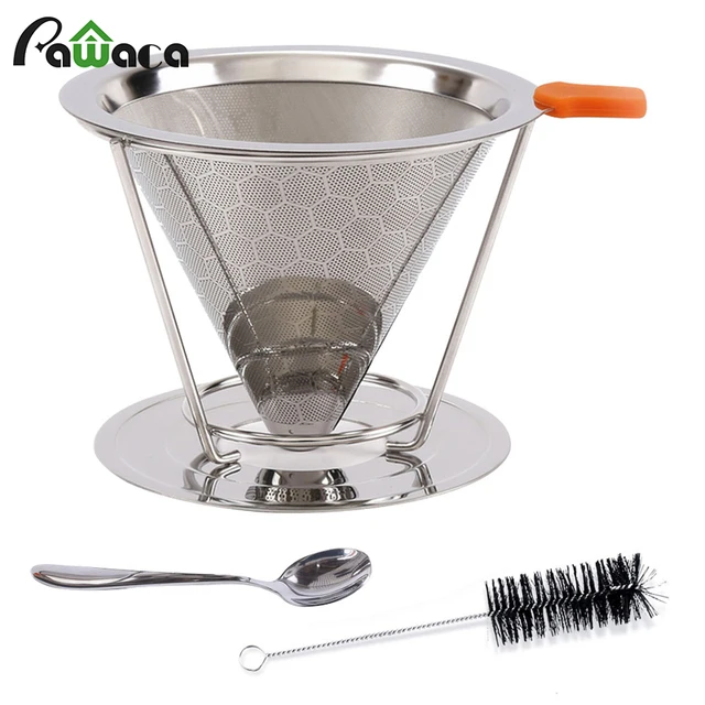 Best Price Stainless Steel Coffee Filter Baskets Reusable Pour Over Coffee Filter Cone Funnel Cup Coffee Dripper Maker Tool Mesh Tea Filter Best Price Stainless Steel Coffee Filter Baskets Reusable Pour Over Coffee Filter Cone Funnel Cup Coffee Dripper Maker Tool Mesh Tea Filter