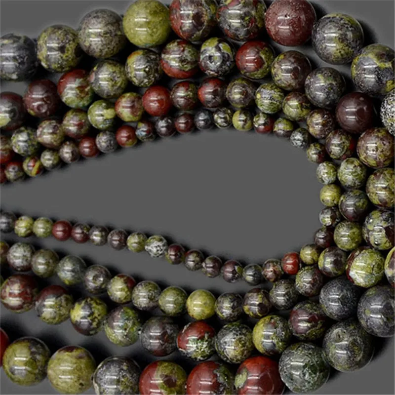 51Strands-Lot-Natural-Dragon-Bloodstone-Gem-stone-Round-Loose-Beads-15-5-4mm-6mm-8mm-10mm_