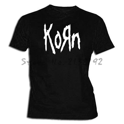 

Korn men T Shirt Summer fashion mens tee-shirt black man cotton tshirt summer t shirt male big size male tee-shirt