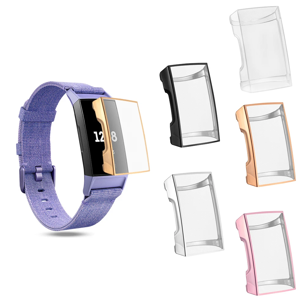 2019 прозрачный защитный чехол для Fit bit Charge 3 Band смарт часы силиконовый из ТПУ