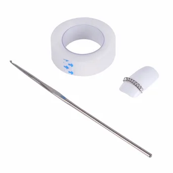 1 Set Pedicure Recover Foot Care Tool Set Toenails & Ingrown Toenail Corrector Sticker Orthopedic Correction Wire + Crochet Hook