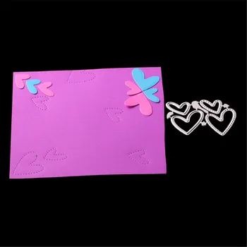 

for DIY Scrapbooking Photo Album Paper Cards Decorative Crafts Funny Love heart Embossing Cards Decor Metal stenciles Stencil