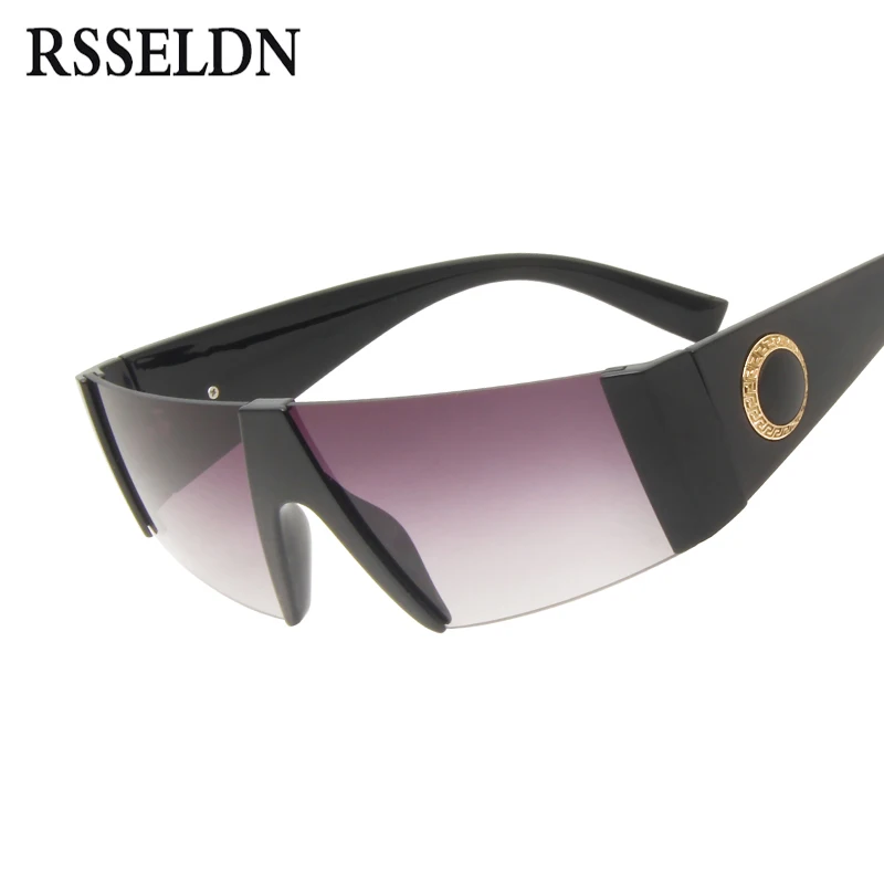 

RSSELDN Half Frame Sunglasses Women Rectangle Fashion 2019 Summer Style Sun glasses Female Gradient Shades Oculos Feminino UV400
