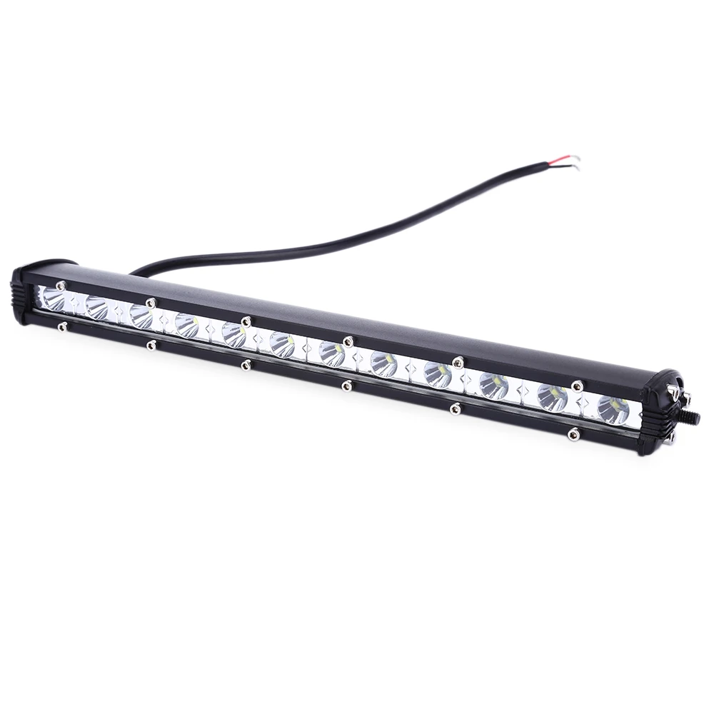 Free Shipping Ultrathin Vehicle Auto Car 28MM 36W Off road Light Bar 12 LED Waterproof Lamp