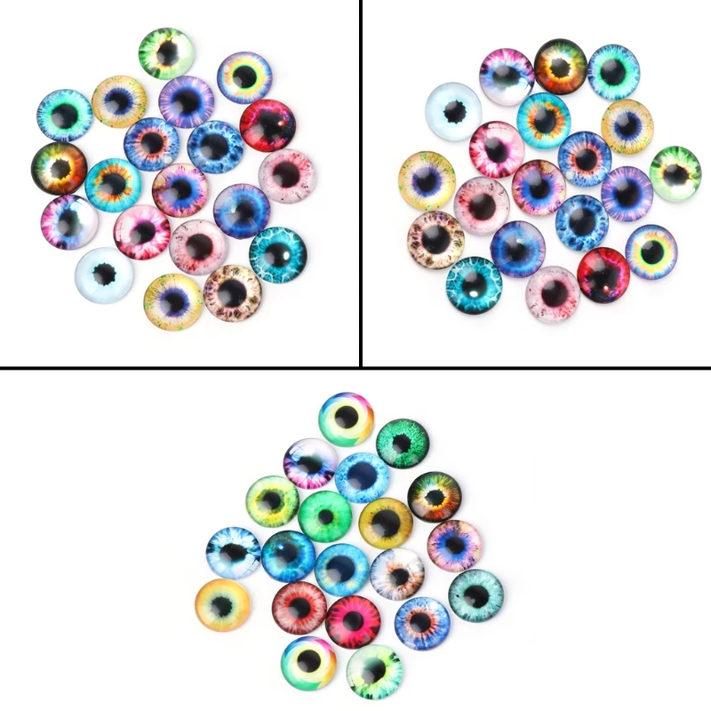 20 PCS Glass Dolls Eye DIY Handcraft Animal Eyes Jewelry Accessories 10/16/20 mmdoll eyes