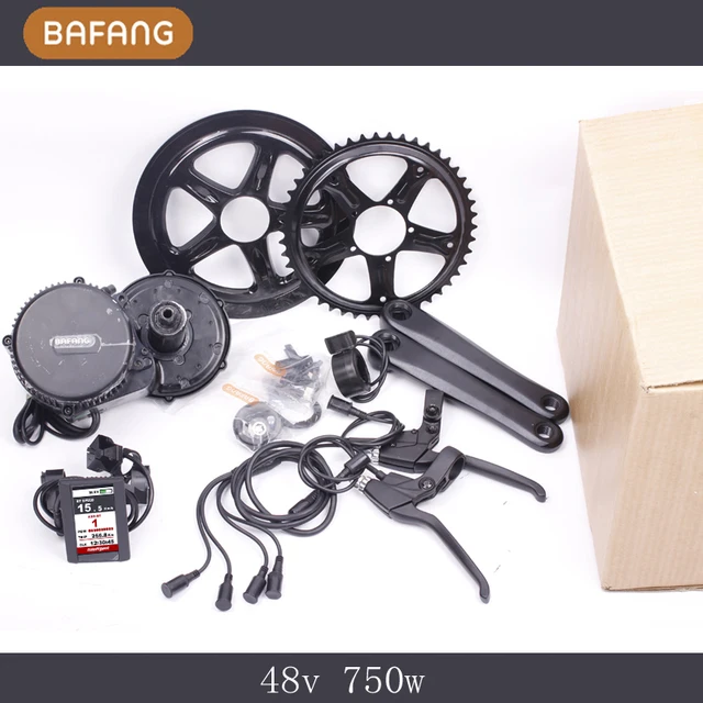 Cheap New Colorful Display 48v 750w 8fun/bafang Motor BBS02 Latest Controller Crank Motor Eletric Bicycles Trike Ebike Kits Fedex Ship