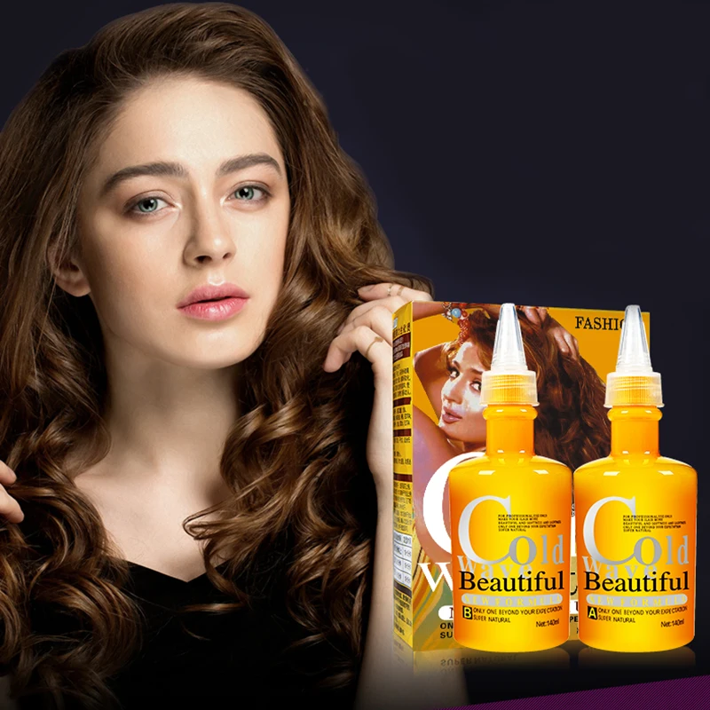 Organic Digital Permanent Wave Curl Curly Perm Cream Liquid Cold Wave Hair Perm Lotion Solution For Resistant To Natural Hair