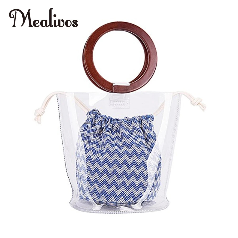 

Mealivos 2018 Fashion jelly bag Mini Small Shoulder Bag Clear Transparent Drawstring Girls Cute Composite Bag Female Handbags