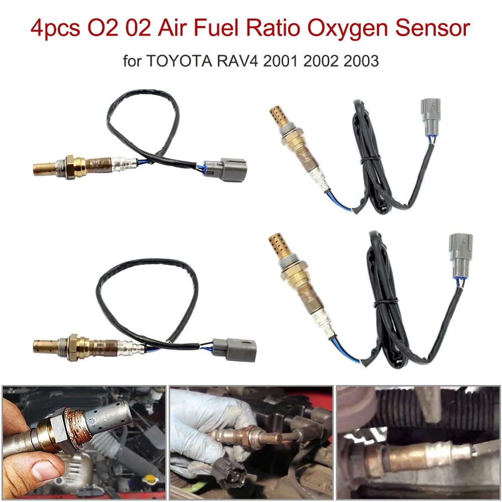 

4pcs O2 02 Air Fuel Ratio Oxygen Sensor for TOYOTA RAV4 2001 2002 2003 Automotive air intake system components