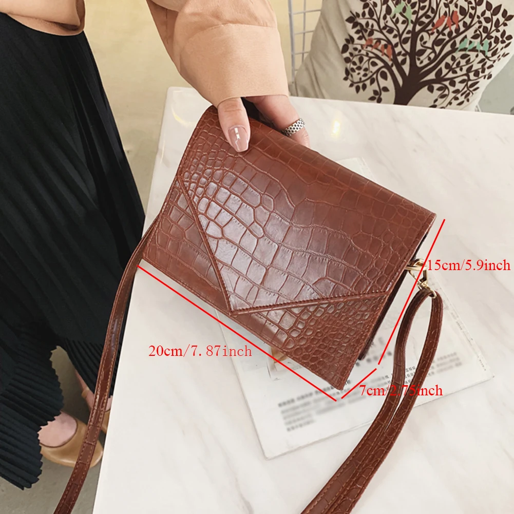 Винтажные кожаные сумки через плечо с крокодиловым узором для женщин роскошные сумки женские сумки дизайнерские маленькие сумки через плечо