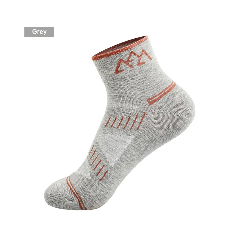Санто 3 пары S020 женские быстросохнущие дышащий материал, впитывающий влагу спортивные носки спортивные хлопковые носки для ног нескользящие носки - Цвет: Grey 3 Pairs