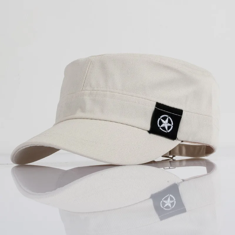 GEREIT Five pointed Star Leisure Cap Flat Cap Tourist Fashion Military
