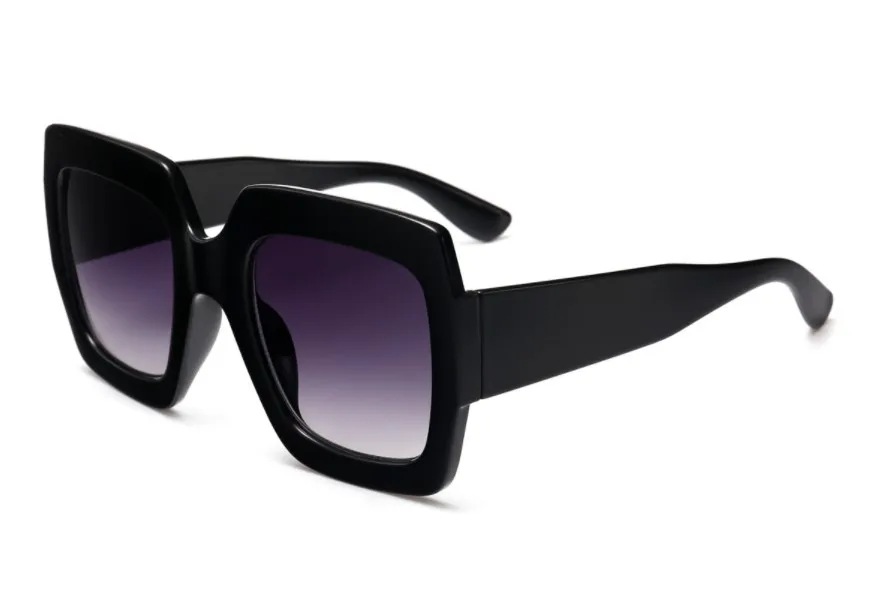 Три цвета, женские очки от солнца, очки с квадратной оправой UV400, модные брендовые очки 45406