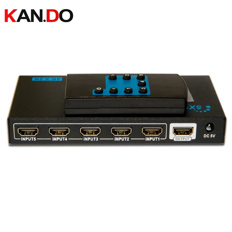 Lkv501e 3D 4 К x 2 К 5x1 HDMI коммутатор с Дистанционное управление HDMI swicher HDMI переключатель hdmi splitter