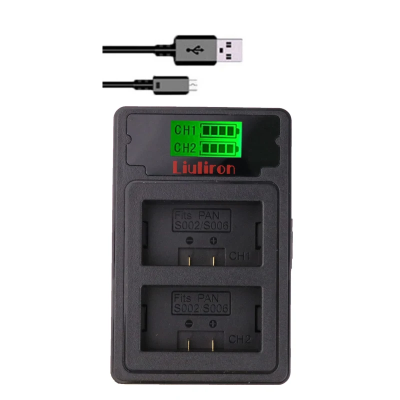 CGA S006 S006A DMW BMA7 ДМВ Батарея + ЖК дисплей USB Зарядное устройство для цифрового