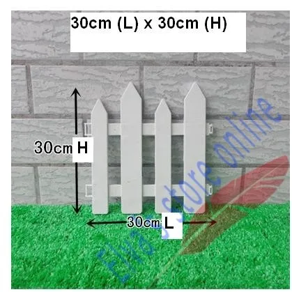 30 см x 30 см Пластиковые заборы белые ограждения в европейском стиле вставить грунт для сада двора Декор легко собрать