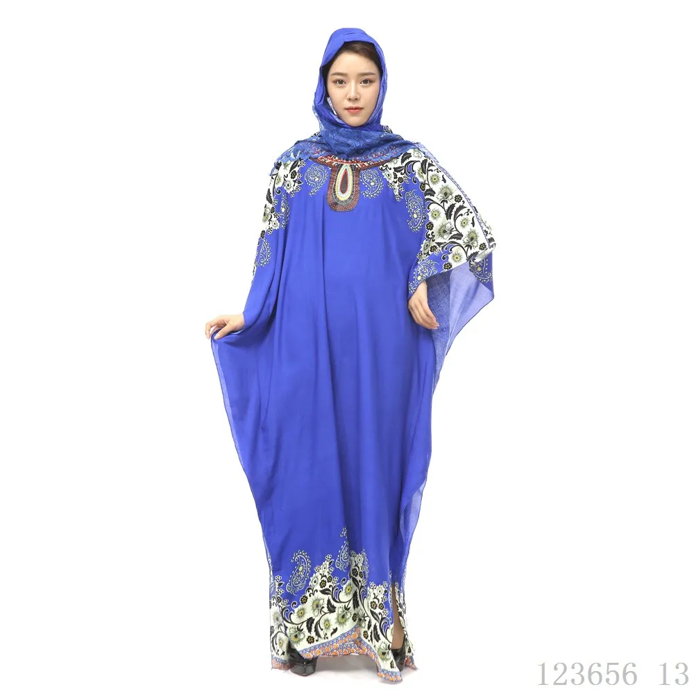 Hijab + кафтан Tesettur Elbise с круглым вырезом мусульманские платья женская одежда Дубая