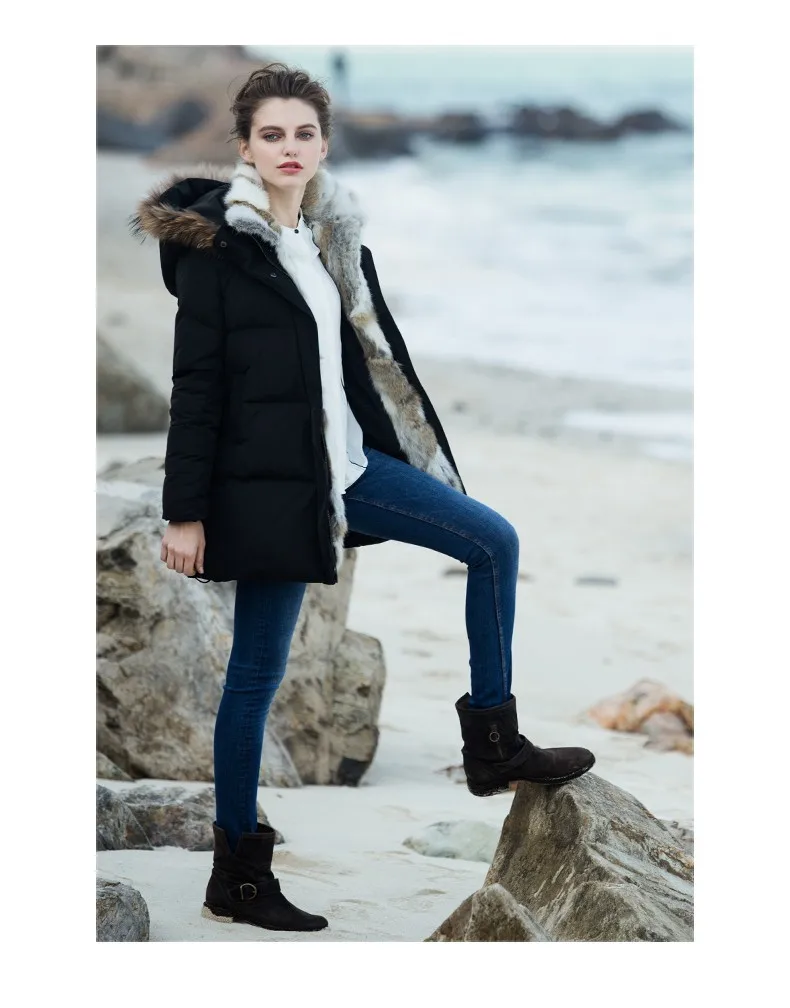 Зимняя женская куртка, стиль, пальто, Брендовое, модное, с капюшоном, большой размер, белая утка, теплая, длинная, куртки и пальто AW0058