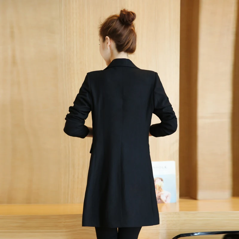 Новый длинный женский костюм с длинным рукавом в офисном стиле|small suit jacket|small suitsuit