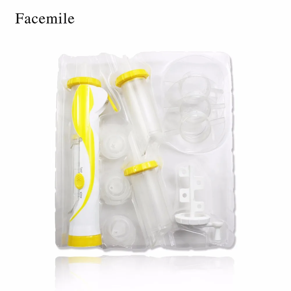 

Multi-functional Cake Ice Cream Decorating Tip Sets Nozzle Flower Mold DIY Electric Pen Shape Cake Mounted Tool 03013