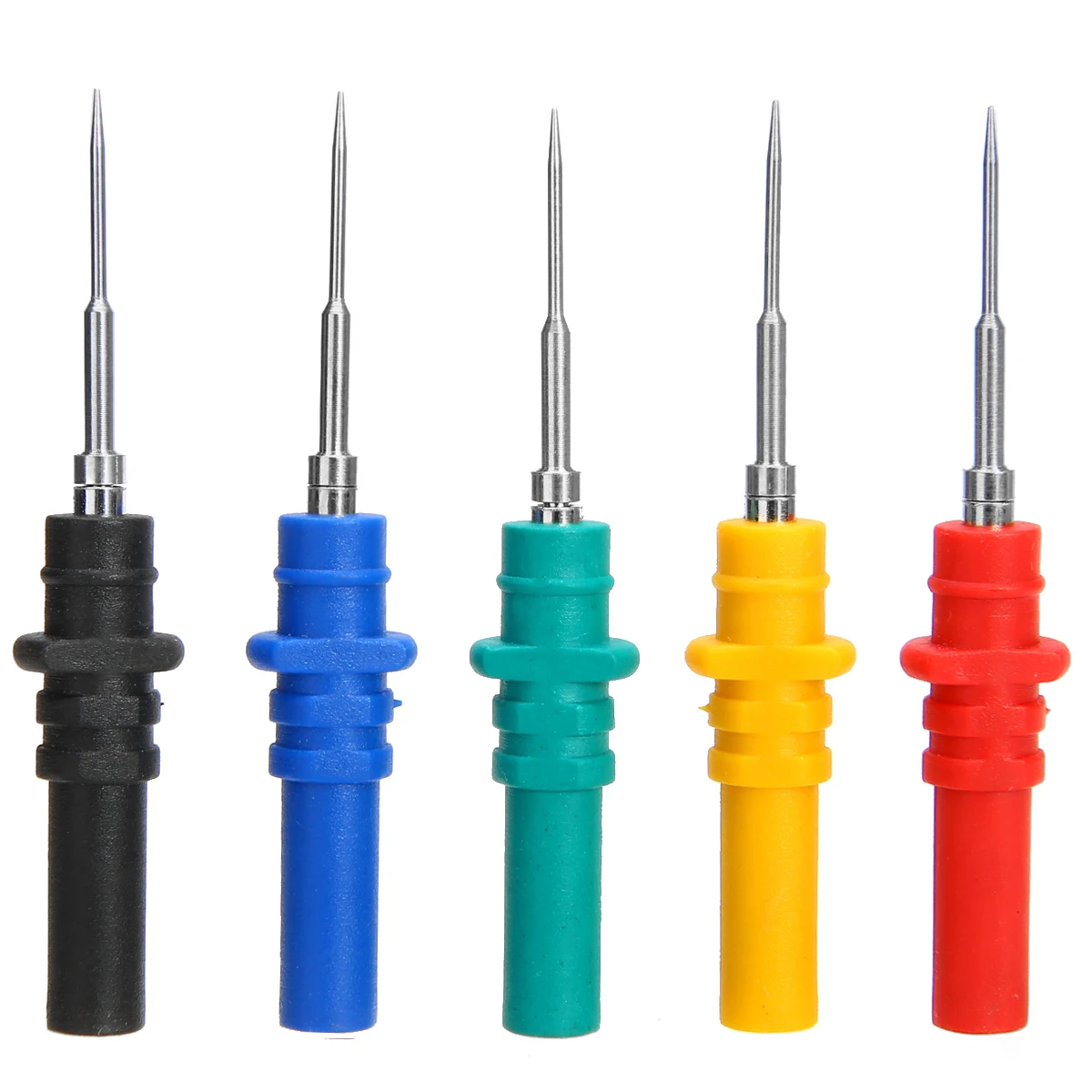 5pcs HT307A Back Pinning Probes with Replacement Needles Automotive Diagnostic Test Repair Tool Multimeter Accessory