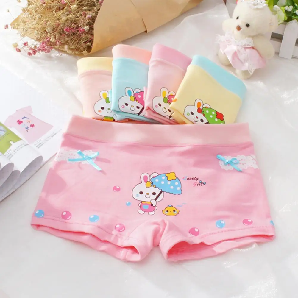 

2018 The New Style Girls Underwear Cartoon Baby Girl Print Underwear Baby Underwear Random Delivery For 2-8Y