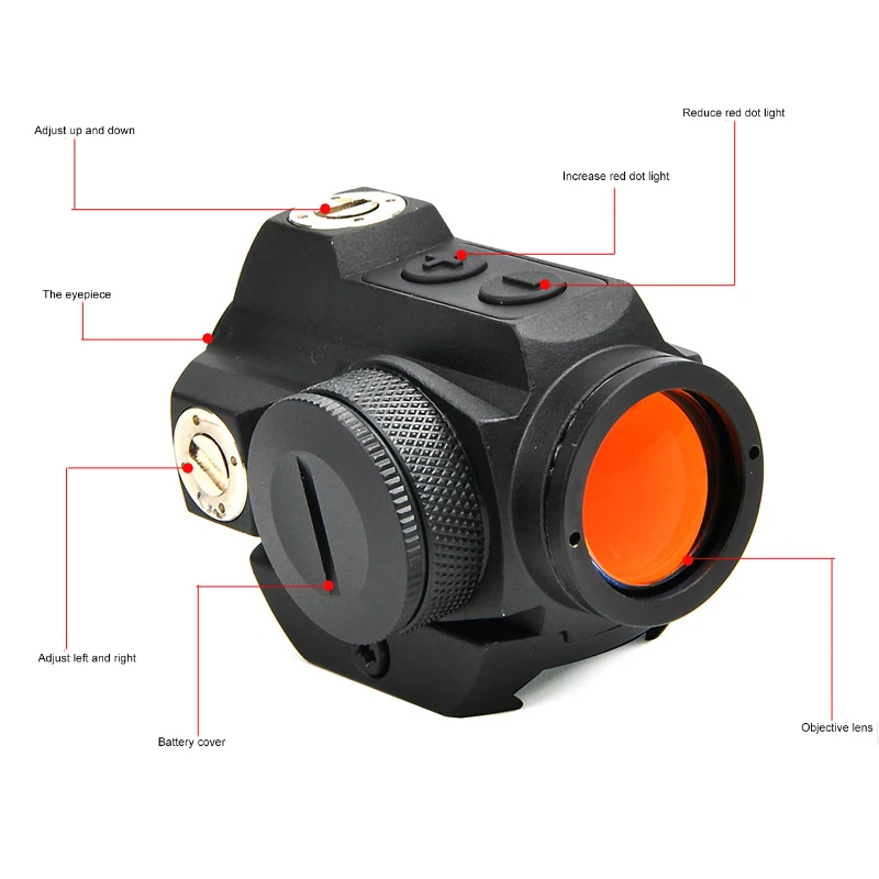 Bestscope 1X20 голографический прицел с красной точкой охотничий оптический