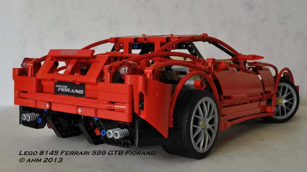 Продажа Техника Decool 3333 гоночный автомобиль F1 599 GTB Fiorano 1327 шт. RC F1 совместимый legoly technic 8145