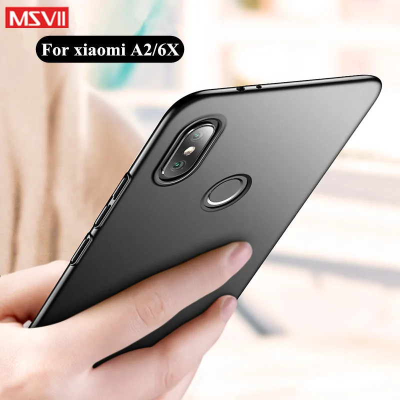 Чехол для xiaomi mi A2 lite чехол MSVII тонкий жесткий защитный телефона из поликарбоната 6X
