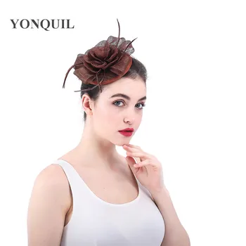 

Fascinators for kenducky derby chapeau caps wedding church hats fascinator on hair clips women ladies hair accessories 2018 New