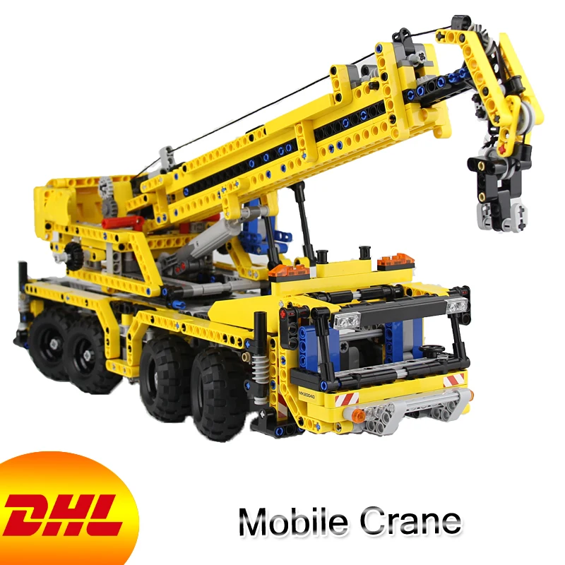 

HF Technic Figures 1392Pcs Mobile Crane Model Building Kits Blocks Bricks Educational Toy For Children Gift Compatible With 8053