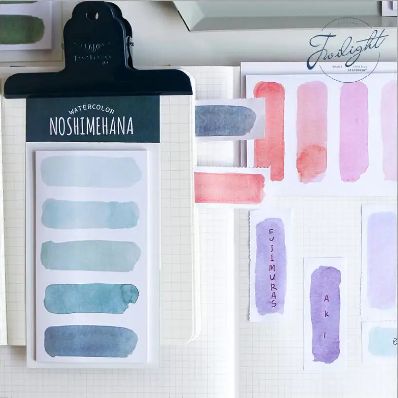 

Various Gradient Color Self-Adhesive N Times Memo Pad Sticky Notes Bookmark School Office Stationery Supply