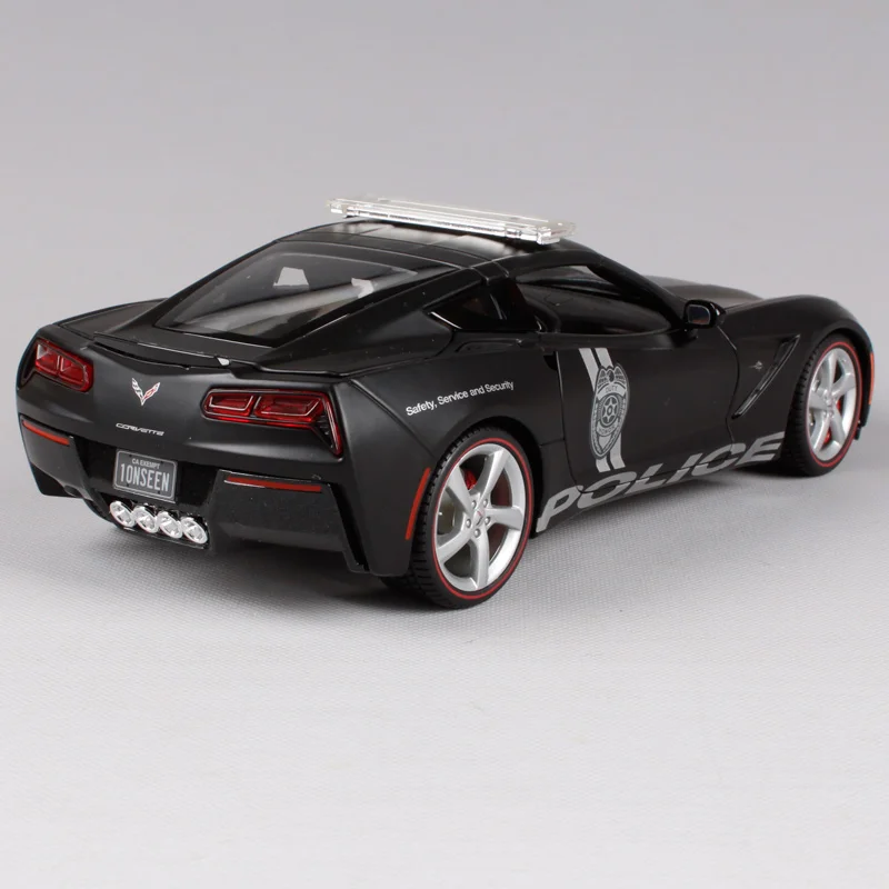 Chevrolet Corvette Stingray Policía Negro 1:18 maisto