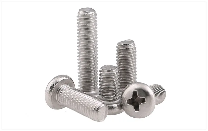 

GB818 316 stainless steel round head screws M2 M2.5 M3 M4 M5 M6 M8 screws PM screws cross head screws