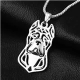 90-15x29mm,Cane Corso (cropped ears) Necklace