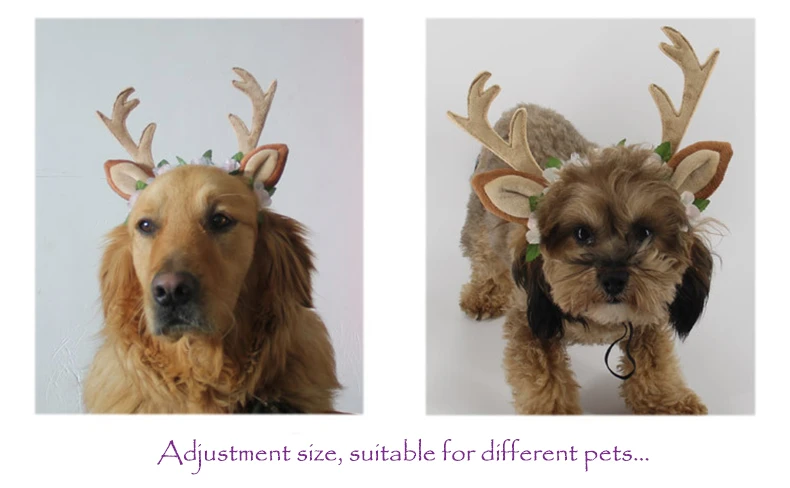 Pet Hair Band Christmas Elk Head Hoop Hair Accessories for Cats Dogs Christmas Decoration for Pets Good Quality