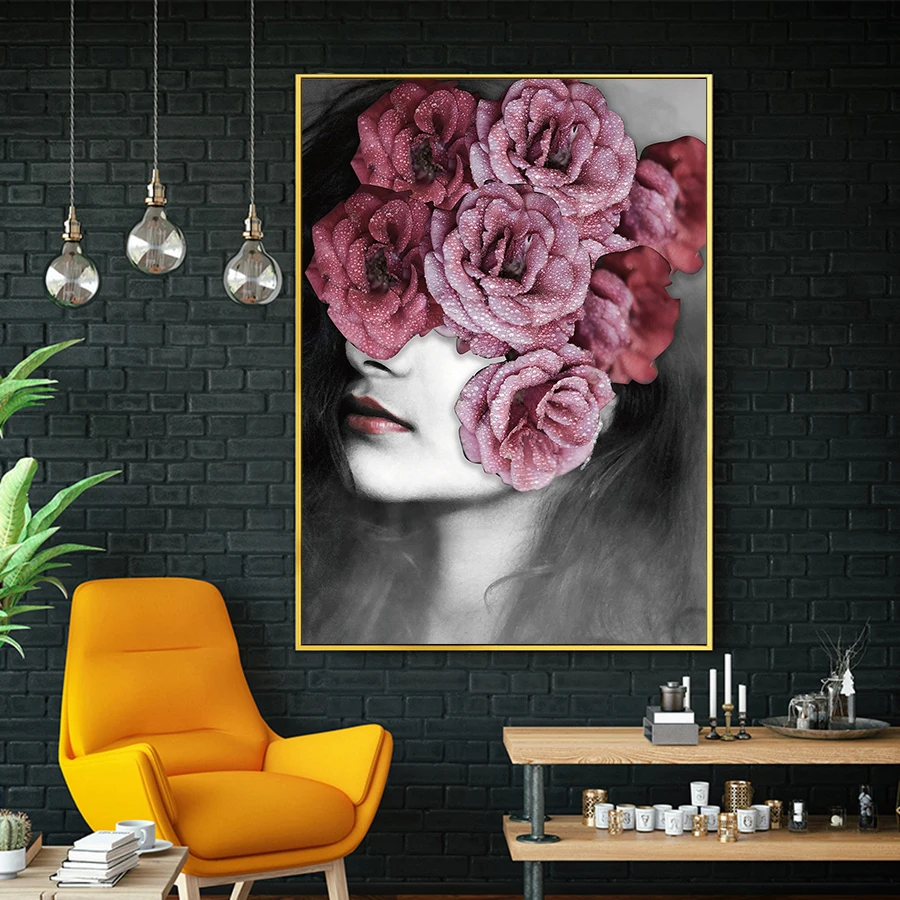 

Creative Watercolor Beauty Girls Canvas Painting Nordic Kids Room Decor Posters And Prints Wall Art Picture For Living Room
