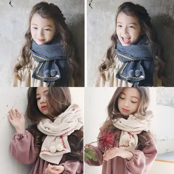 

Child Kid Boy Girl Baby Winter Warm Knit Long Neck Warp Scarf Shawl Neckerchief Warming Accessories