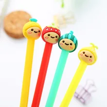 48 шт./упак. фруктовая улыбка гель для девочки канцелярские принадлежности креативный мультфильм ананас, арбуз Клубника Лимон Style письменная ручка